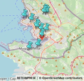 Mappa Via Carlo Errera, 34148 Trieste TS, Italia (3.1225)