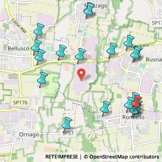 Mappa Via del Commercio, 20886 Bellusco MB, Italia (1.3675)