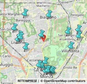 Mappa 20854 Vedano al Lambro MB, Italia (2.48)