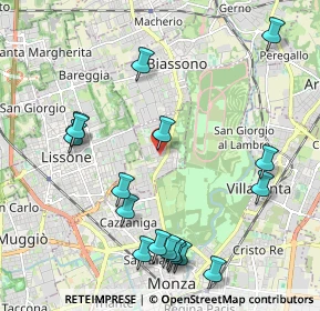 Mappa 20854 Vedano al Lambro MB, Italia (2.40765)