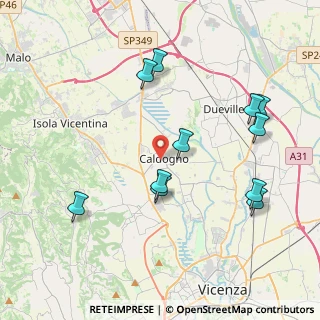 Mappa Via Roma, 36030 Caldogno-rettorgole-cresole , Italia (4.2054545454545)