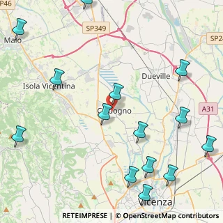 Mappa Via Roma, 36030 Nordest , Italia (5.7442857142857)