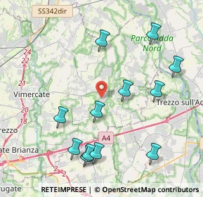 Mappa Via dell’Artigianato, 20882 Bellusco MB, Italia (4.46333)