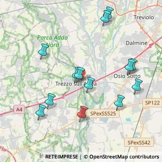 Mappa Via Antonio Gramsci, 24042 Capriate San Gervasio BG, Italia (4.33231)
