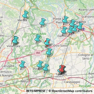 Mappa Via Antonio Gramsci, 24042 Capriate San Gervasio BG, Italia (9.4605)