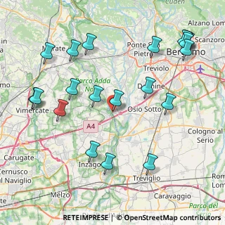 Mappa Via Antonio Gramsci, 24042 Capriate San Gervasio BG, Italia (9.811)