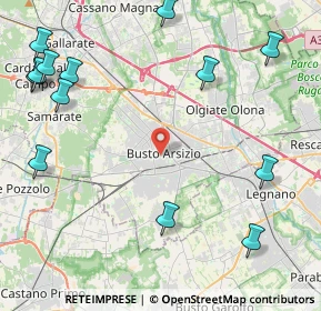 Mappa P.za Santa Maria, 21052 Busto Arsizio VA, Italia (5.91462)
