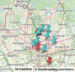 Mappa Largo Umberto Dabbeni, 20813 Bovisio-Masciago MB, Italia (9.72818)