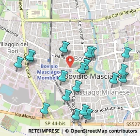 Mappa Largo Umberto Dabbeni, 20813 Bovisio-Masciago MB, Italia (0.5165)