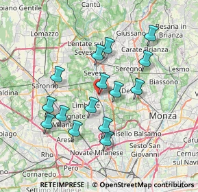 Mappa Largo Umberto Dabbeni, 20813 Bovisio-Masciago MB, Italia (6.616)