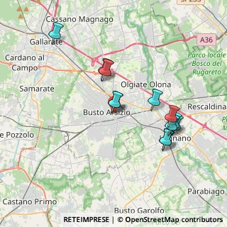 Mappa Via Bellingera, 21052 Busto Arsizio VA, Italia (3.55)