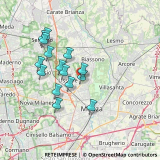 Mappa Via Gioia Flavio, 20851 Lissone MB, Italia (3.36133)