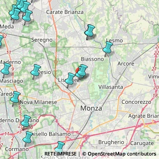 Mappa Via F. Gioia, 20851 Lissone MB, Italia (6.8115)