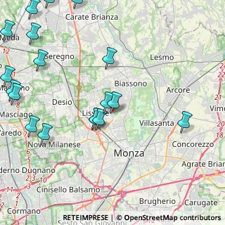 Mappa Via F. Gioia, 20851 Lissone MB, Italia (5.76611)
