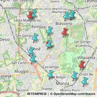 Mappa Via Gioia Flavio, 20851 Lissone MB, Italia (2.496)
