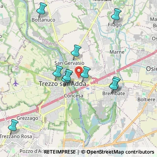 Mappa Via XXV Aprile, 24042 Capriate San Gervasio BG, Italia (2.27818)