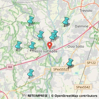 Mappa Via XXV Aprile, 24042 Capriate San Gervasio BG, Italia (4.04727)