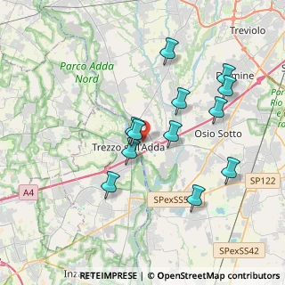 Mappa Via XXV Aprile, 24042 Capriate San Gervasio BG, Italia (3.52667)