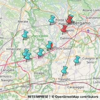 Mappa Via XXV Aprile, 24042 Capriate San Gervasio BG, Italia (8.21909)