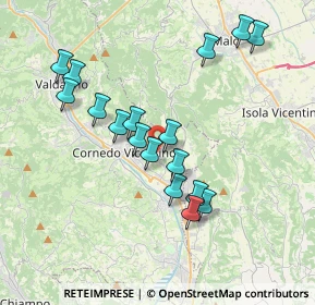 Mappa Via Longhe, 36073 Cornedo Vicentino VI, Italia (3.51529)