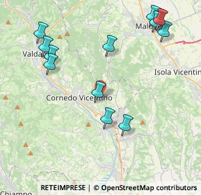 Mappa Via Longhe, 36073 Cornedo Vicentino VI, Italia (4.85538)