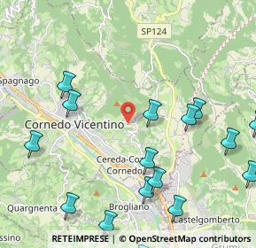 Mappa Via Longhe, 36073 Cornedo Vicentino VI, Italia (3.111)