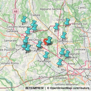 Mappa Via Carlo Alberto dalla Chiesa, 20027 Rescaldina MI, Italia (6.79421)