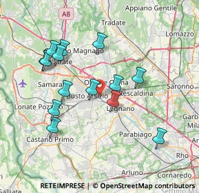 Mappa Via XX Settembre, 21052 Busto Arsizio VA, Italia (7.2)