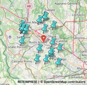 Mappa Via XX Settembre, 21052 Busto Arsizio VA, Italia (6.9575)