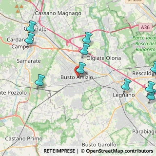 Mappa Via San Gregorio, 21052 Busto Arsizio VA, Italia (5.63636)