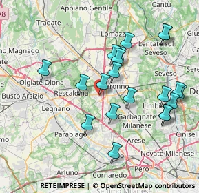 Mappa Via Ai Prati, 21040 Uboldo VA, Italia (7.76)
