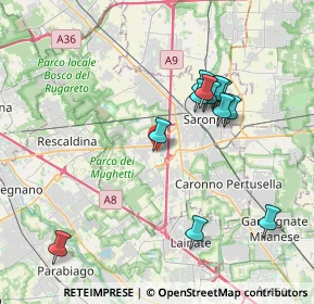 Mappa Via Ai Prati, 21040 Uboldo VA, Italia (3.7475)