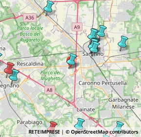 Mappa Via Ai Prati, 21040 Uboldo VA, Italia (5.30588)