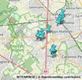 Mappa Via Ai Prati, 21040 Uboldo VA, Italia (1.3725)