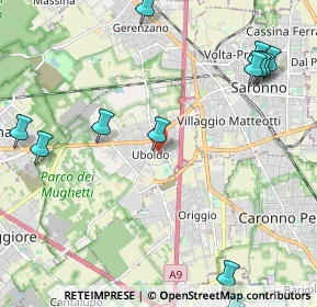 Mappa Via Ai Prati, 21040 Uboldo VA, Italia (3.00077)