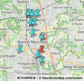 Mappa Via Antonio Gramsci, 20813 Bovisio-Masciago MB, Italia (1.79)