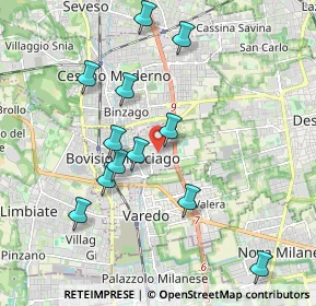 Mappa Via Antonio Gramsci, 20813 Bovisio-Masciago MB, Italia (1.90667)
