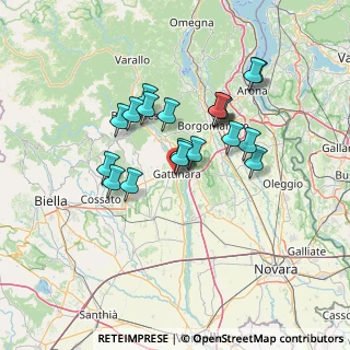 Mappa Via Isonzo, 13045 Gattinara VC, Italia (11.6415)