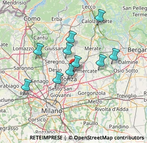 Mappa Via Pier Capponi, 20852 Villasanta MB, Italia (15.92083)