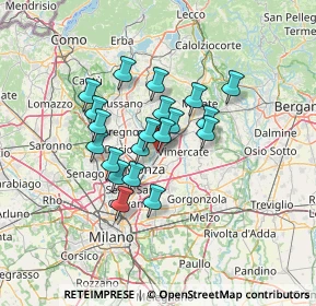 Mappa Via Pier Capponi, 20852 Villasanta MB, Italia (10.0485)