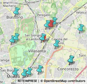 Mappa Via Pier Capponi, 20852 Villasanta MB, Italia (2.52933)