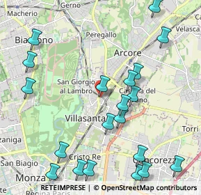 Mappa Via Pier Capponi, 20852 Villasanta MB, Italia (2.5615)
