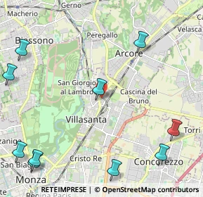 Mappa Via Pier Capponi, 20852 Villasanta MB, Italia (3.26727)
