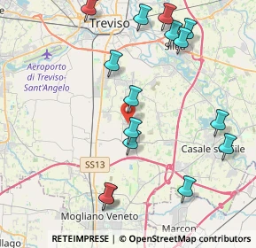 Mappa Via Luigi Einaudi, 31030 Casier TV, Italia (4.62)