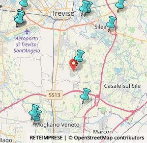 Mappa Via Luigi Einaudi, 31030 Casier TV, Italia (6.15167)
