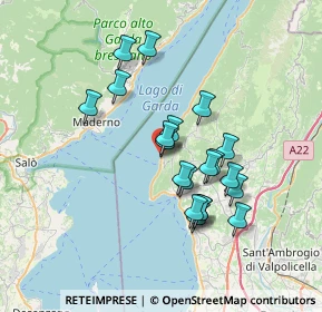 Mappa Piazza Chiesa, 37010 Torri del Benaco VR, Italia (6.016)