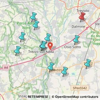 Mappa SP 183, 24042 Capriate San Gervasio BG (4.385)