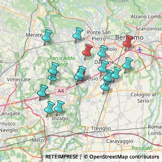 Mappa SP 183, 24042 Capriate San Gervasio BG (6.95333)