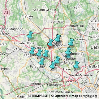 Mappa Via Italia, 21040 Uboldo VA, Italia (5.91286)