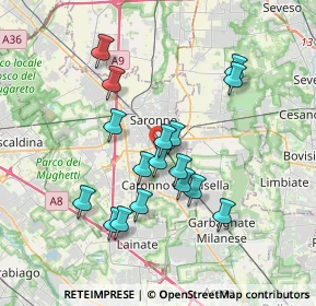 Mappa Via Archimede, 21042 Caronno Pertusella VA, Italia (3.23235)